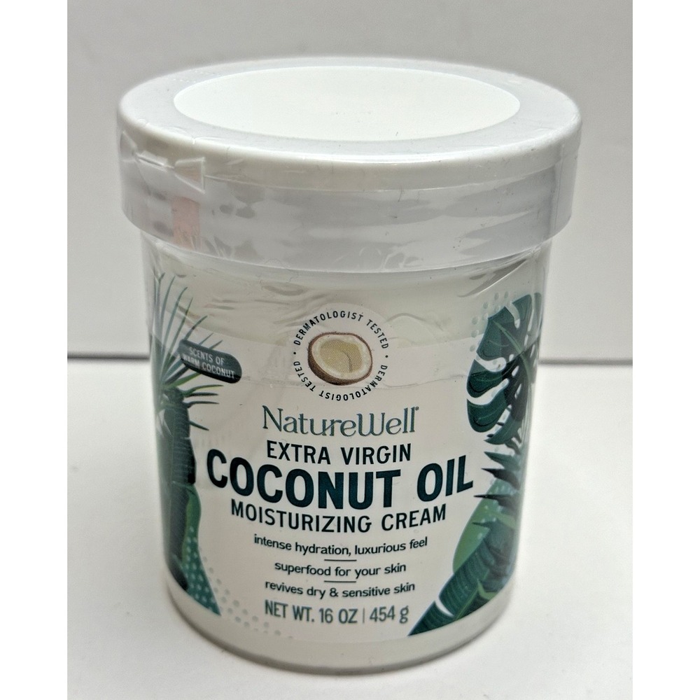 Naturewell Extra Virgin Coconut Oil Moisturizing Cream 16 oz NEW